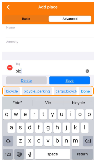 Add POI tag ios