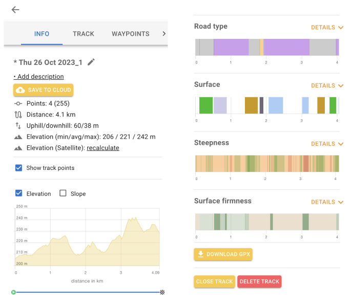 OsmAnd Web Create Track