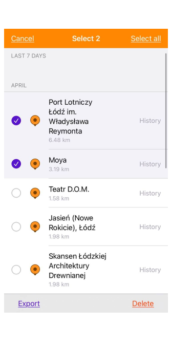 General Settings History IOS